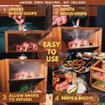 Bon Apperoo™ Original Culinary Smoker Box with Torch | Portable Cold Food and Cocktail Infuser | Indoor Whiskey Smoking Kit | Butane Not Included