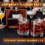 Bon Apperoo™ Original Culinary Smoker Box with Torch | Portable Cold Food and Cocktail Infuser | Indoor Whiskey Smoking Kit | Butane Not Included