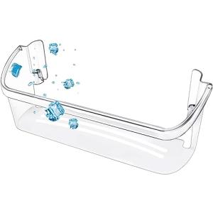 UPGRADED 242126602 Refrigerator Door Bin Shelf Replacement for Frigidaire Electrolux Refrigerator Door Shelf Bin Bottom 2 Shelves - Side Shelf Rack Parts AP6278233 PS12364199 4547407