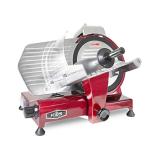 KWS MS-10XT Premium 320W Electric Meat Slicer 10-Inch in Red with Non-sticky Teflon Blade, Frozen Meat/Deli/Cheese/Food Slicer Low Noises Commercial and Home Use [ ETL, NSF Certified ]