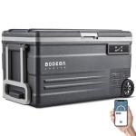 BODEGA BODEGACOOLER 12 Volt Car Refrigerator,80 Quarts Portable Fridge,75L RV Freezer Single Zone,with APP Control,-4℉-68℉ Car Cooler,12/24V DC & 100-240V AC for Travel, Camping,Outdoor,Truck,SUV