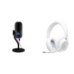 Logitech G Yeti GX Dynamic RGB Gaming Microphone with LIGHTSYNC, USB + G735 Wireless Gaming Headset