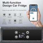 BODEGA BODEGACOOLER 12 Volt Car Refrigerator,80 Quarts Portable Fridge,75L RV Freezer Single Zone,with APP Control,-4℉-68℉ Car Cooler,12/24V DC & 100-240V AC for Travel, Camping,Outdoor,Truck,SUV