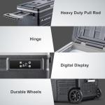 BODEGA BODEGACOOLER 12 Volt Car Refrigerator,80 Quarts Portable Fridge,75L RV Freezer Single Zone,with APP Control,-4℉-68℉ Car Cooler,12/24V DC & 100-240V AC for Travel, Camping,Outdoor,Truck,SUV