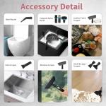 Handheld Steam Cleaner, 4 Bar Pressurized steam cleaner with 11 Accessories,15s Fast Heat-Up & 6-Level Adjustable,1500W Steamer for Cleaning Grout,Grease,Tile, Couch, Car Detailing, Windows & Floors