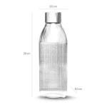 Mysoda Glass Carbonating Bottle 1L Silver - Compatible Only With MySoda Glassy Sparkling Water Maker - Quick-Lock Reusable Bottle - Lid and Base Made of Aluminium - BPA Free