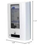 Diversey D6205568 IntelliCare Hybrid Hand Hygiene Dispenser for SoftCare Liquid & Foam Soaps & Sanitizers, Automatic Touchless Activation with Low Content Alerts Refillable, White, 1-Count
