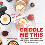 DASH Aqua Mini Waffle Maker and Griddle Set