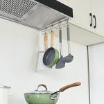 Buelkmag Magnetic Hooks Heavy Duty 304 Stainless Steel Hooks,Magnets Hanging Hooks for Refrigerator Grill Toolbox Cabins Outdoor,Cruise Essentials Camper Accessories,4pack(Silver,1.1in-2 40Lbs)