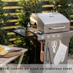 Buelkmag Magnetic Hooks Heavy Duty 304 Stainless Steel Hooks,Magnets Hanging Hooks for Refrigerator Grill Toolbox Cabins Outdoor,Cruise Essentials Camper Accessories,4pack(Silver,1.1in-2 40Lbs)