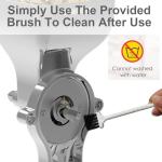 All Metal Grain Mill Attachment for KitchenAid Stand Mixer,12 Fineness Setting From Coarse to Fine for Non-Oily Dry Grain Wheat,Oats,Rice,Corn,Barley,Buckwheat,Millet and Other Cereals