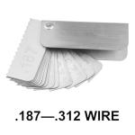 Zadery Garage Door Spring Measure Tool, Residential Pocket Wire Gauge .187 -.312