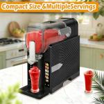 Roaaee Slushie Machine with Screen &Soft Ice Cream Maker -88oz Slushy Frozen Drink Maker for Home, No Ice Needed, 6 Preset Programs, Self-Clean, for Margaritas/Frappés/Milkshakes/Smoothies/Ice Cream