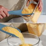 Silicone Spatula Spoon, Great for Both Cooking and Serving Durable BPA-Free Matte Black Silicone, Seamless Design, Safe for Nonstick Cooking Surfaces, 2-Pcs, Starry Blue