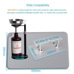 Silicone Mat 550 X 375mm Resin 3D Printer Clean-up or Resin Transfer Surface Cover to Protect Counter Desk for DLP SLA LCD 3D Printer Accessories(Gray)