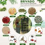 BRIVADO Herb Drying Rack Hanging Mesh 4 Layer 24" with Zipper, Garden Pruning Shear, Hook & Carabiner Clip for Drying Herbs, Plants, Seeds, Buds | Hydroponics & Grow Tents Herb Dryer Hanging Rack