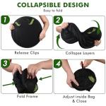 BRIVADO Herb Drying Rack Hanging Mesh 4 Layer 24" with Zipper, Garden Pruning Shear, Hook & Carabiner Clip for Drying Herbs, Plants, Seeds, Buds | Hydroponics & Grow Tents Herb Dryer Hanging Rack