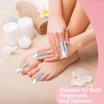 400 pcs Nail Polish Remover Foil Nail Wraps, Nail Foils Soak Off, Gel Finger Polish Remover Foil Wraps with Pre-attached Lint Free Larger Cotton Pad for Nails Removal