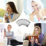 400 pcs Nail Polish Remover Foil Nail Wraps, Nail Foils Soak Off, Gel Finger Polish Remover Foil Wraps with Pre-attached Lint Free Larger Cotton Pad for Nails Removal