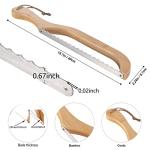 Recsrdce Bread Knive-15.6-inch Serrated Bread Knife - Bow Design - Suitable for cutting thin slices of sourdough or homemade bread - Blade with protective cover