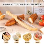 Recsrdce Bread Knive-15.6-inch Serrated Bread Knife - Bow Design - Suitable for cutting thin slices of sourdough or homemade bread - Blade with protective cover