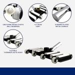 FibroPool Professional-Grade Flexible Pool Vacuum Head - Extra-Wide, Weighted Design for Effortless, Deep Cleaning on All Surfaces - Compatible with Standard Swimming Pool Poles & Hoses