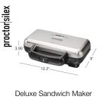 Proctor Silex Deluxe Nonstick Sandwich Maker