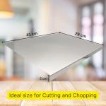 Stainless Steel Cutting Board for Kitchen, 304 Double Sided Food Grade Platform Cutting Board, Rust-Resistant Durable Chopping Board, 41 * 29cm, Meat, Fruit, Vegetable Cutting Boards, Easy to Clean