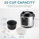 Aroma 20-Cup Digital Rice Cooker and Steamer