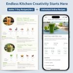 Aeitto Blenders for Kitchen with 68Oz. Jar, 1800W Max Power Smoothie Blender, 3 Preset Programs & 7 Speeds, Professional Countertop Blender for Smoothies, Ice Crush, Frozen Drinks, Silver