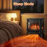 ZAFRO 23 inch Freestanding Electric Fireplace Stove | Thermostat Control, Low Noise, 5100 BTU, Overheat Protection, for Indoor Use