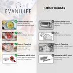 Ceramic Garlic Grater Plate - Handmade 4 Pcs Press - Natural Grinder - Decorative Mincer - Ginger, Cheese Grater - Hand Dish for Garlic (Blue)