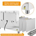 Mvegoiuok Electric Large Deep Fryer With 3 Basket 3600W Commercial Turkey Fryer Pot With Oil Filtration Lid 25QT Stainless Steels Frier for Home Use Oil Fryer