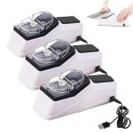 Besynersharp Pro, Electric Knife Sharpener, Multifunctional Double Sided USB Rechargeable Electric Knife Sharpener, 3s Fast Sharpening, Professional Tool for Kitchen Knives (3pcs)