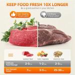 30Pcs Reusable Aluminum Foil Sealable Storage Bags, 2026 New Thicken Stand Up Foil Sealable Bags with Label and Zip Lock, Resealable Storage Bags for Vegetable Fruit Meat(S+M+L)