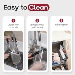 X Home Adjustable Mandoline Slicer for Kitchen, Stainless Steel Food Slicer, Vegetable Slicer for Cucumber, Potato, Carrot, Onion, Cleaning Brush & Food Pusher Included, Easy to Use & Clean