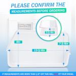 DA97-12650A Door Shelf Bin Basket for Samsung Refrigerator Door Shelf Right Side Replacement for Samsung RF260,RF261,RF263 Refrigerator Shelves Replaces DA63-07104A,2692337,AP5620330,PS4176653-2 PACK