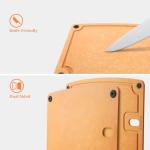 Barenthal Cutting Boards for Kitchen Dishwasher - 2PC Cutting Board Set Double-Sided with Non-Slip Feet and Juice Groove Composite Chopping Board for Kitchen Knife Friendly Cut Meat, Fruit,Vegetable