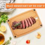 Barenthal Cutting Boards for Kitchen Dishwasher - 2PC Cutting Board Set Double-Sided with Non-Slip Feet and Juice Groove Composite Chopping Board for Kitchen Knife Friendly Cut Meat, Fruit,Vegetable