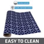 Drymate Jumbo XL Dish Drying Mat (19”x24”), Low-Profile, Super Absorbent, Quick Dry Fabric, Waterproof & Slip-Resistant, for Kitchen Counter, Trimmable, Easy to Clean (USA Made)(Indigo)