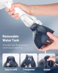 BEAUTURAL Steamer for Clothes, Portable Handheld Garment Fabric Wrinkles Remover, Aluminun Heating Plate, 35-Second Fast Heat-up, Large Detachable Water Tank (Only for 120V)