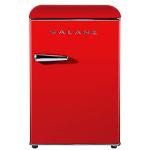 Galanz GLR25MRDR10 Retro Compact Refrigerator, Mini Fridge with Single Doors, Adjustable Mechanical Thermostat with Chiller, Red, 2.5 Cu Ft