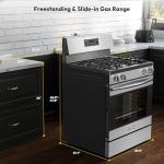 Empava 30" Gas Range, 4.8 Cu.Ft Oven with Touch Timer,18K BTU Burner, Freestanding & Slide-in Stove (Natural/LP Convertible) Stainless Steel