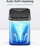 Totnz Countertop Ice Maker Machine, 26lbs in 24Hrs, 9 Ice Cubes Ready in 6 Mins, Auto-Cleaning Portable Ice Maker with Basket and Scoop, for Home/Kitchen/Camping/RV