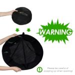 iPower Herb Drying Rack 6-Layer 2-Feet Black Mesh Hanging Net Dryer Collapsible with Opendoor, Pothook and Storage Pouch, for Hydroponics Flowers, Buds