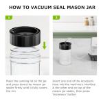 Bonsenkitchen Vacuum Sealer Machine with Mason Jar Sealer Kit | Compact Food Sealer for Kitchen Storage & Meal Prep | Multiple Modes​​ | External Vacuum System & 40 Vacuum Bags, Silver