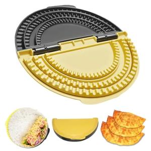 Tortilla Sealer Crimper |Tortilla Maker -For 6-10“Tortillas| 3 in 1 Crumpet Tortilla Sealer Adjustable |Quesadilla Crimpe |Flip Wrap Taco Maker| Burrito Maker Quesadilla Press| Tortilla Press Maker
