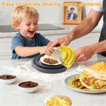 Tortilla Sealer Crimper |Tortilla Maker -For 6-10“Tortillas| 3 in 1 Crumpet Tortilla Sealer Adjustable |Quesadilla Crimpe |Flip Wrap Taco Maker| Burrito Maker Quesadilla Press| Tortilla Press Maker