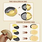 Tortilla Sealer Crimper |Tortilla Maker -For 6-10“Tortillas| 3 in 1 Crumpet Tortilla Sealer Adjustable |Quesadilla Crimpe |Flip Wrap Taco Maker| Burrito Maker Quesadilla Press| Tortilla Press Maker