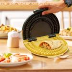 Tortilla Sealer Crimper |Tortilla Maker -For 6-10“Tortillas| 3 in 1 Crumpet Tortilla Sealer Adjustable |Quesadilla Crimpe |Flip Wrap Taco Maker| Burrito Maker Quesadilla Press| Tortilla Press Maker